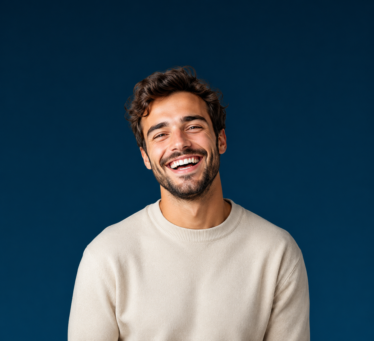 Optimability team member smiling during an intro call
